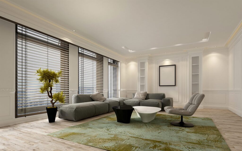 A bright modern office interior