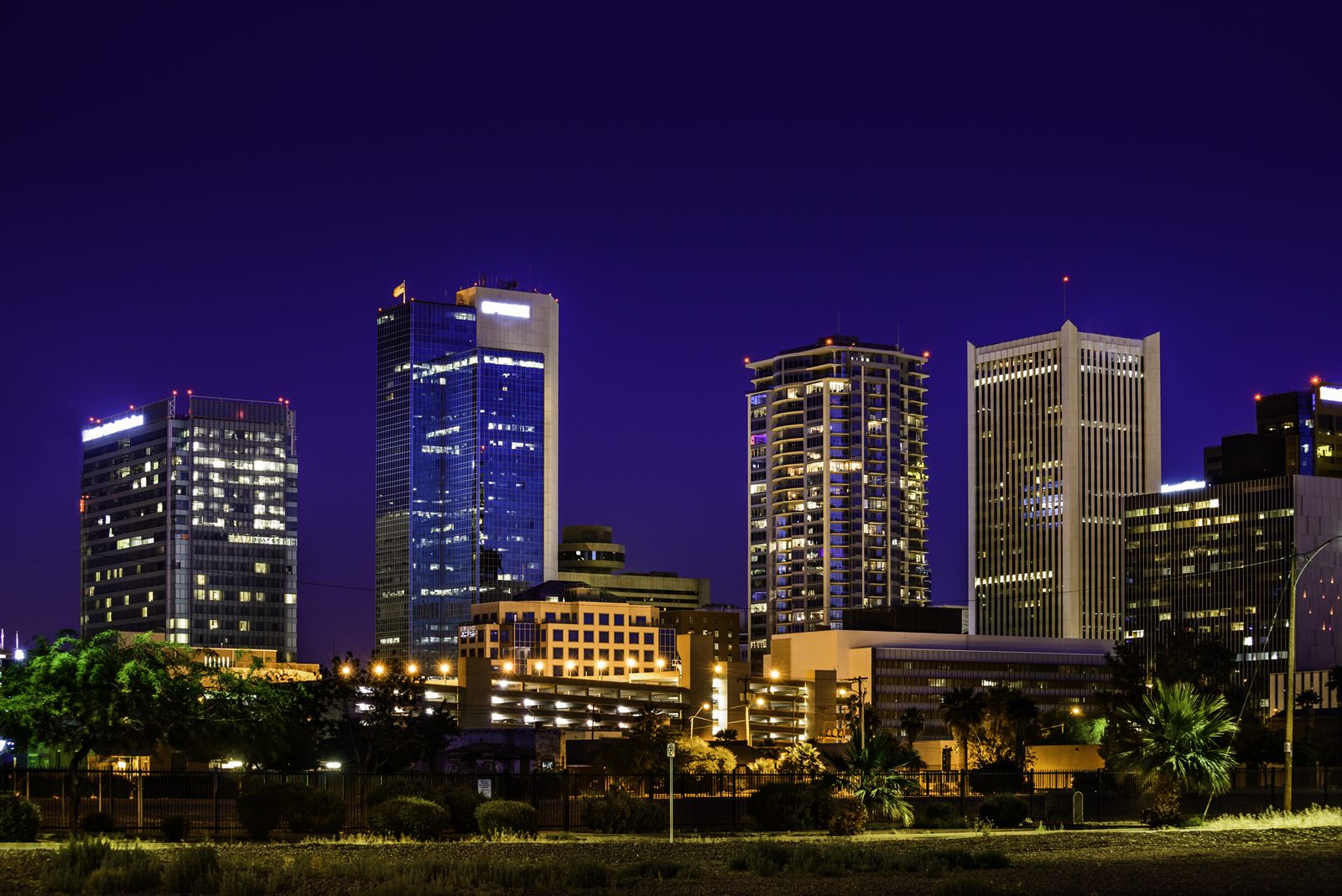 The downtown Phoenix, Arizona skyline