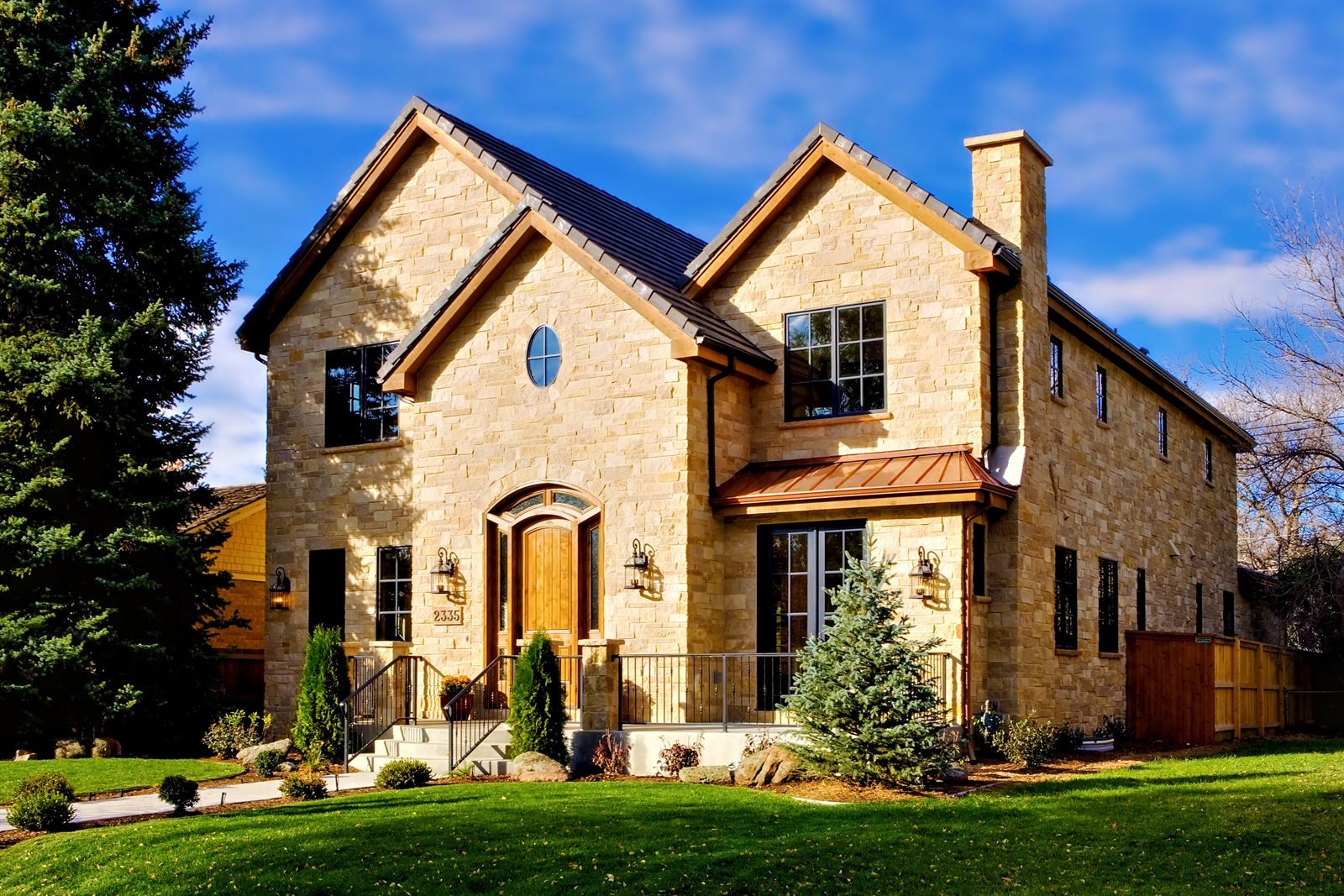 Elegant two storey home exterior