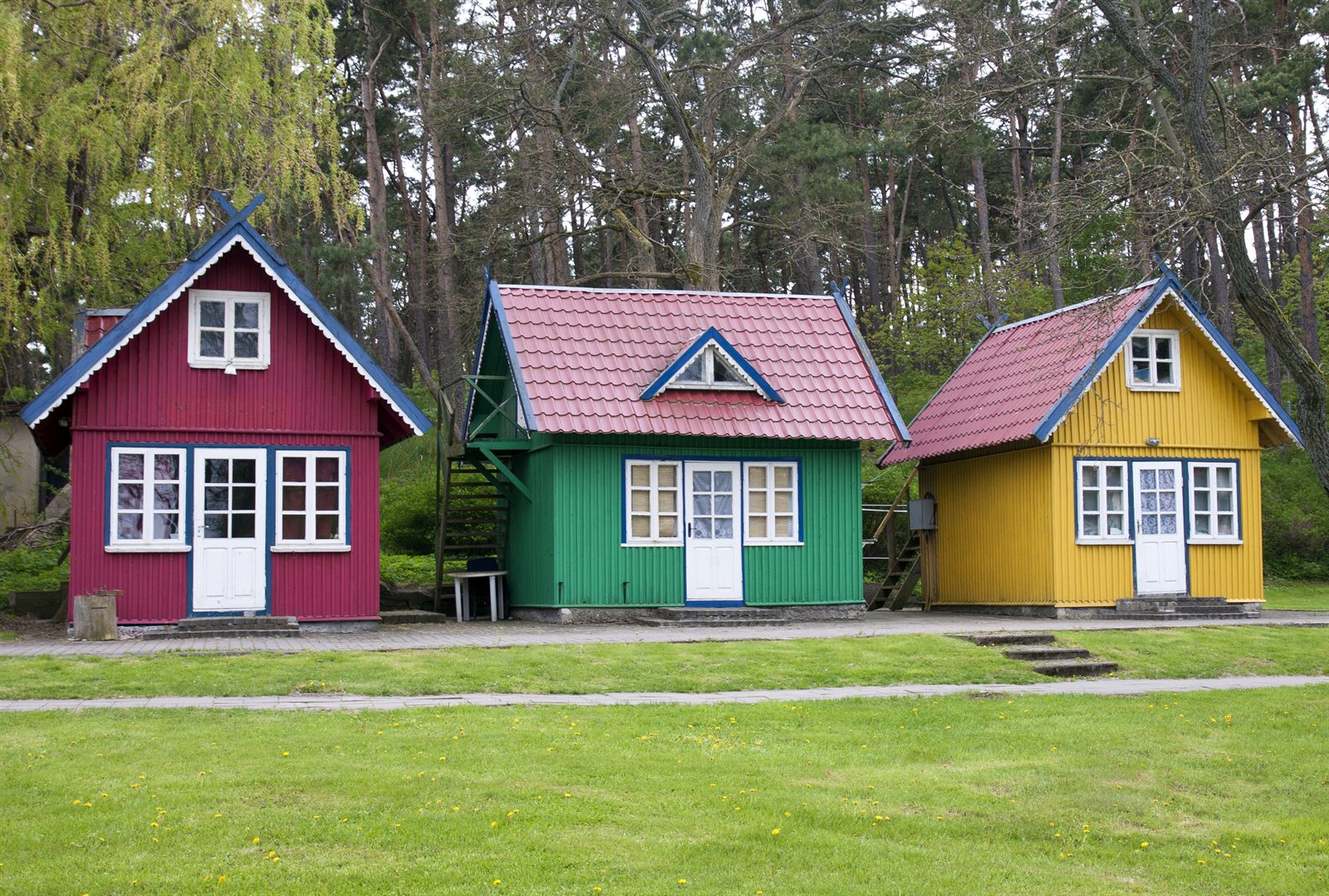 Several houses representing a rental portfolio